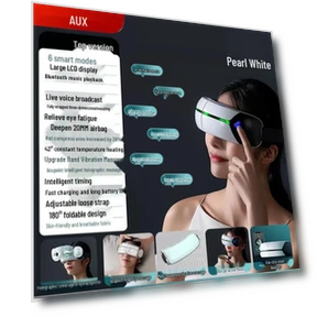 Smart Eye Massager with Heat and Airbag Massage — Pillows, AUX