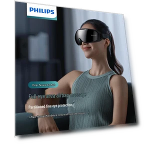 Smart Eye Massager with Heat and Music — Rollers & Pens, Philips
