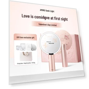 Smart LED Makeup Mirror — Handheld, AMIRO