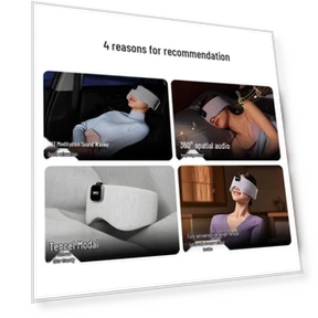 Smart Sleep Eye Mask with Bluetooth Music and Massage — Sleep Masks, SKG