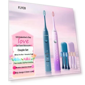 Smart Sonic Electric Toothbrush for Couples — Electric Toothbrush Heads, FLYCO