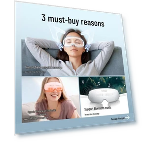 Smart Visual Portable Eye Massager with Hot Compress — Rollers & Pens, SKG
