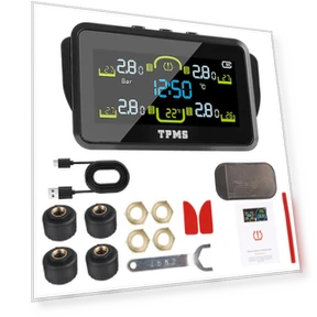 Tire Pressure Monitoring System with 4 External Sensors — TPMS Sensor Replacements, Home Of Auto Parts