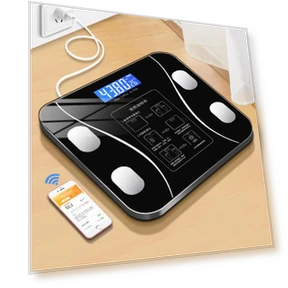 USB Rechargeable Smart Body Fat Scale — Body Composition Analysis, JDST online