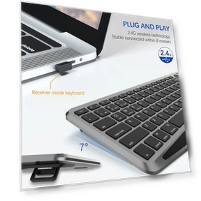 Wireless Keyboard with Touchpad — Keyboards, MYWAYLIFE