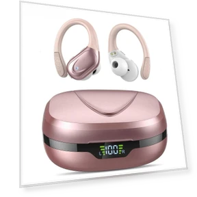 AI Translation Earbuds with Ear Hook — Over-Ear Headphones, Aura Living