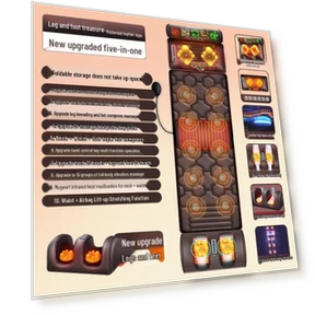 Electric Full Body Smart Massage Mat — Back Relief Solutions, Hengshi