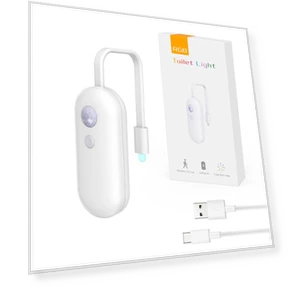 Rechargeable Toilet Night Light with Motion Sensor and 9 Color Changing LED — Night Lights, Super shoes Mall