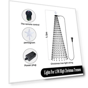 Smart Christmas Tree Topper with App-Controlled RGB LED String Lights — Tree Toppers, Super shoes Mall