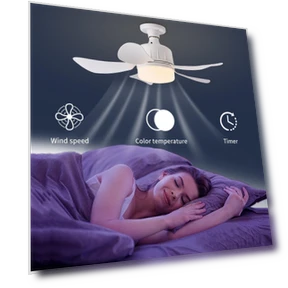 Smart LED Fan with Brightness Control, Remote, and Aromatherapy — Lighting Solutions, Chose One