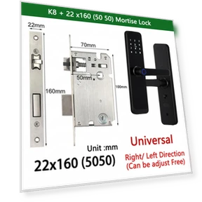 Smart Lock with Bluetooth, Password, and Fingerprint — Biometric Security, RAYKUBE