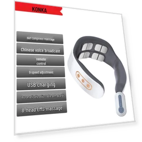 Smart Rechargeable Neck Massager — Back Relief Solutions, Konka