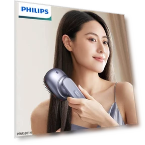 Smart Scalp & Head Massager Comb — Head Relaxation Tools, Philips
