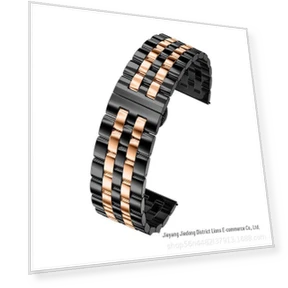 Smart Stainless Steel Watch Band with Five Bead Design — Wearable Accessories, Smarter than future