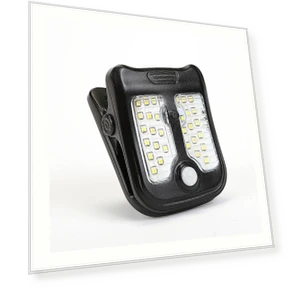 Solar Clip LED Light with Motion Sensor — Garden Illumination, YWZT