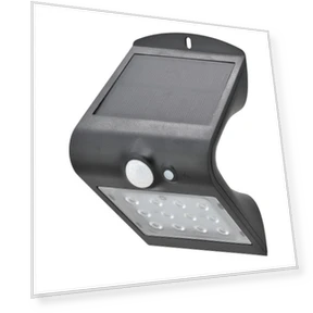 Solar-Powered Motion Sensor Wall Light — Outdoor Security & Flood Lighting, Ohm