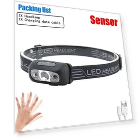 USB Rechargeable Headlamp with Motion Sensor — Flashlights, Lntelligent Living Hall