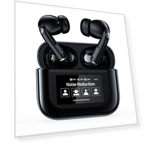 Wireless Translation Earphones with Smart Touch Screen — Headsets, Aura Living