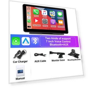 7-inch Portable Wireless Car Multimedia Player with Touchscreen — Stereo Receivers, Auto Accessories Home