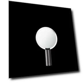 HD Smart LED Desktop Makeup Mirror — Handheld, AMIRO