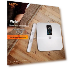 High-Precision 8-Electrode Smart Body Fat Scale — Weight Management Tools, ICOMON