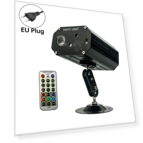 Indoor Laser And Led Party Light With Sound Sensor — Black Lights, CrimsonClay