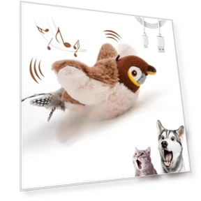 Interactive Flapping Bird Toy with Catnip — Cat Playthings, Toool-Home