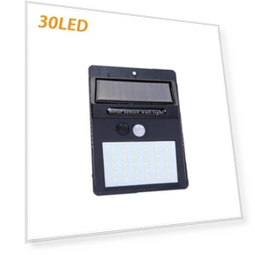 Premium Waterproof Solar Power Motion Sensor Wall Light — Outdoor Security & Flood Lighting, RippleRift