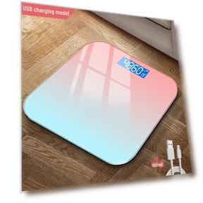 Smart Aurora Gradient Rechargeable Body Fat Scale — Body Composition Analysis, JDST online