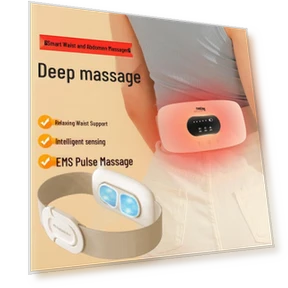 Smart Waist and Abdominal Massager with Heat — Rehabilitation & Therapy Equipment, Hezheng