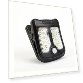 Solar Clip LED Light with Motion Sensor — Outdoor Security & Flood Lighting, YWZT