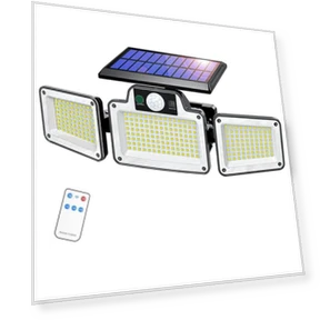 Solar Powered Outdoor Wall Lamp with Motion Sensor — Outdoor Security & Flood Lighting, Intelligent Living Hall