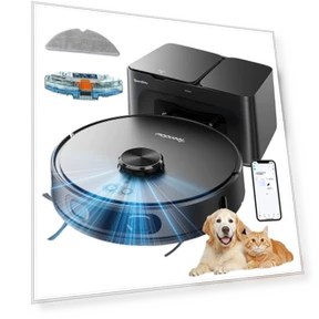 Auto-Empty Robot Vacuum Cleaner — Smart Cleaning Robots, Teendow