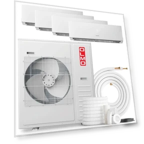 Quad Zone Wall Mount Ductless Mini Split A/C and Heater — Cooling Solutions, OLMO