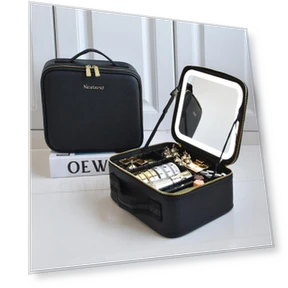 Smart LED Makeup Case with Mirror — Cosmetic Cases, Makeup Kits