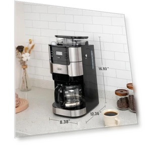 10-Cup Coffee Maker with Built-in Burr Grinder — Beverage Warmers, Gevi
