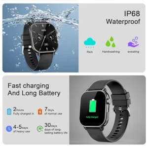 Smart Watch with AMOLED Display, Fitness Tracker, and Bluetooth Calling — Smart Watch, MFVLP