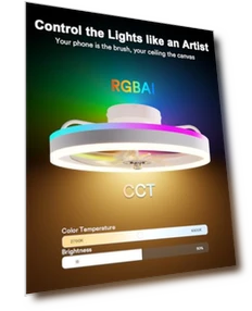 Smart WiFi Ceiling Fan with Lights — Ceiling Fans, Lumary