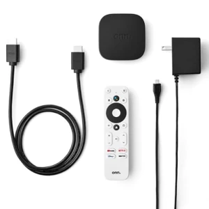 Android TV 4K UHD Streaming Device with Voice Remote Control — Smart TV, Onn