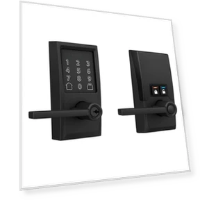 Encode Century WiFi Latitude Lever Smart Keyless Entry Touchscreen Door Lock — Electromagnetic Security Locks, SCHLAGE