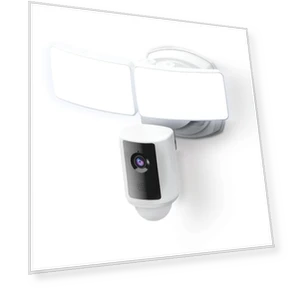 Outdoor LED Smart Security Camera with Motion Sensor, 2-Way Audio, 5000 Lumens Floodlight, Works with Alexa and Google... — Outdoor Security & Flood Lighting, Feit Electric
