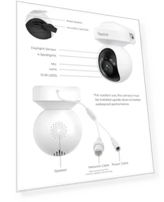 Outdoor Plug-in WiFi 6 Security Camera — Dome Surveillance Cameras, Reolink