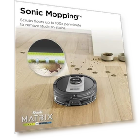 Robot Vacuum and Mop with Matrix Clean and Sonic Mopping — Smart Cleaning Robots, Shark