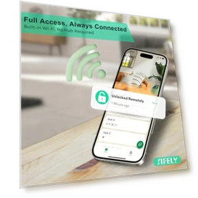 Smart Door Lock with Handle and Keypad — Electromagnetic Security Locks, Sifely