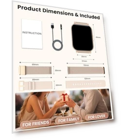 Smart Watch with Large Battery and Health Tracking — Smartwatches, Fitoncloud