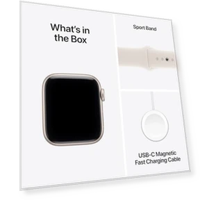 Smartwatch with GPS, Fitness and Sleep Tracking, Heart Rate Monitor, Always-On Display, Water Resistant — Smartwatches, Apple