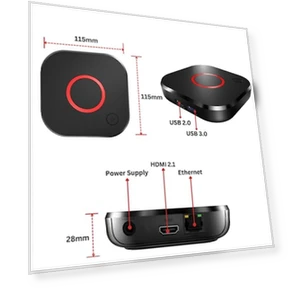 TV Set-Top Box — Ultra HD Media Players, Raxxio