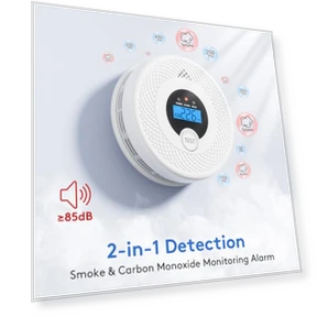 Wi-Fi Smoke and Carbon Monoxide Detector Combo — Smoke & CO Detectors, Soewolit