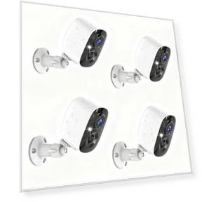 Wireless Security Cameras Outdoor/Indoor, 2K UHD WiFi Smart Security Camera, Battery Powered, Motion Detection, 2-Way... — Outdoor Security Cameras, Tziarp