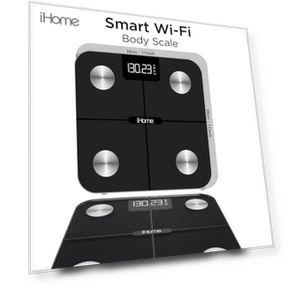 Digital WiFi Smart Scale for Body Weight — Weight Management Tools, iHome